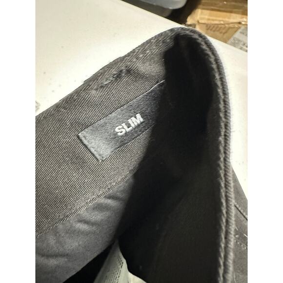 True Classic Men Black Slim Fit Pants Size 34x34 Casual Everyday Minimal Stretch - Picture 7 of 7